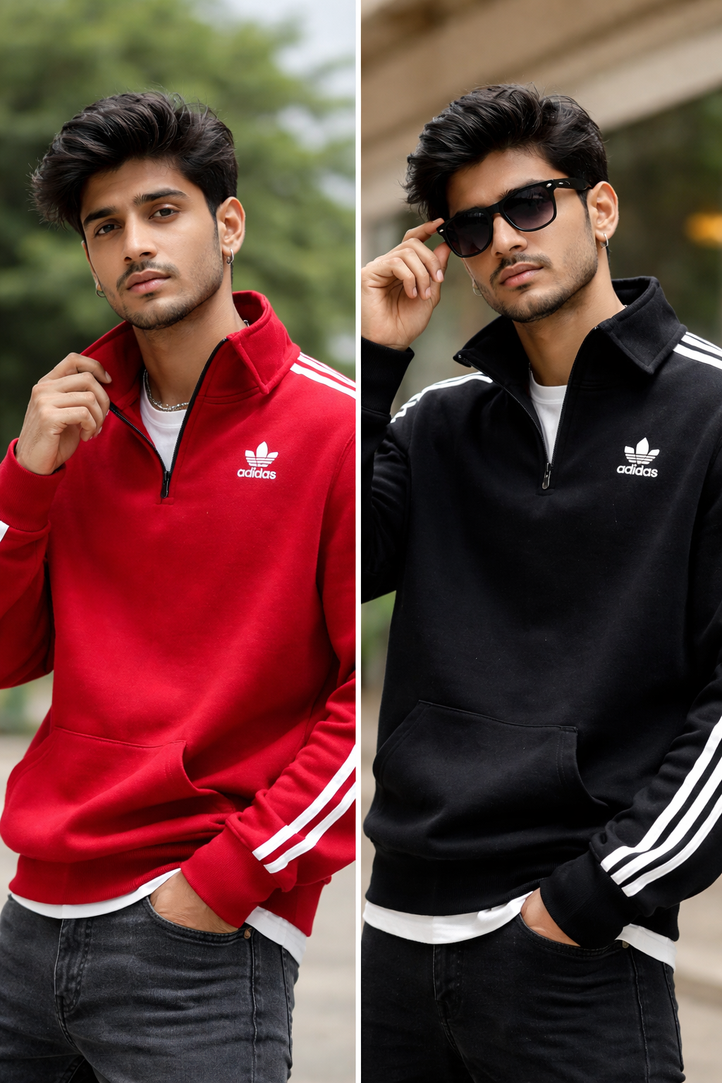 Thread Dori Urban Liner Hoodie – Red & Black [AD-2]