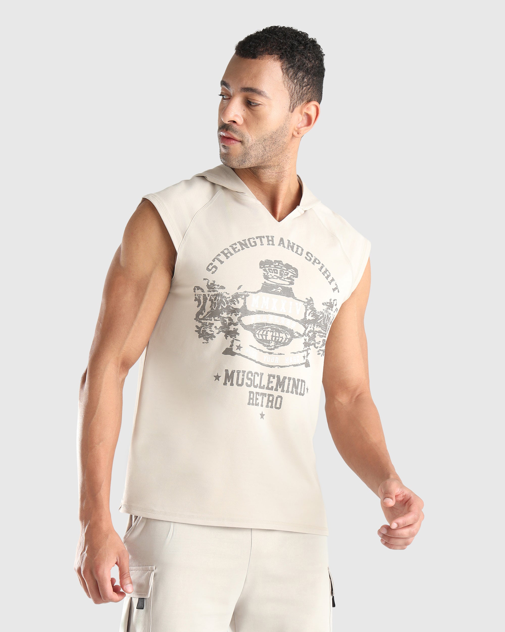 Mens Sleeveless Hoodie Tank