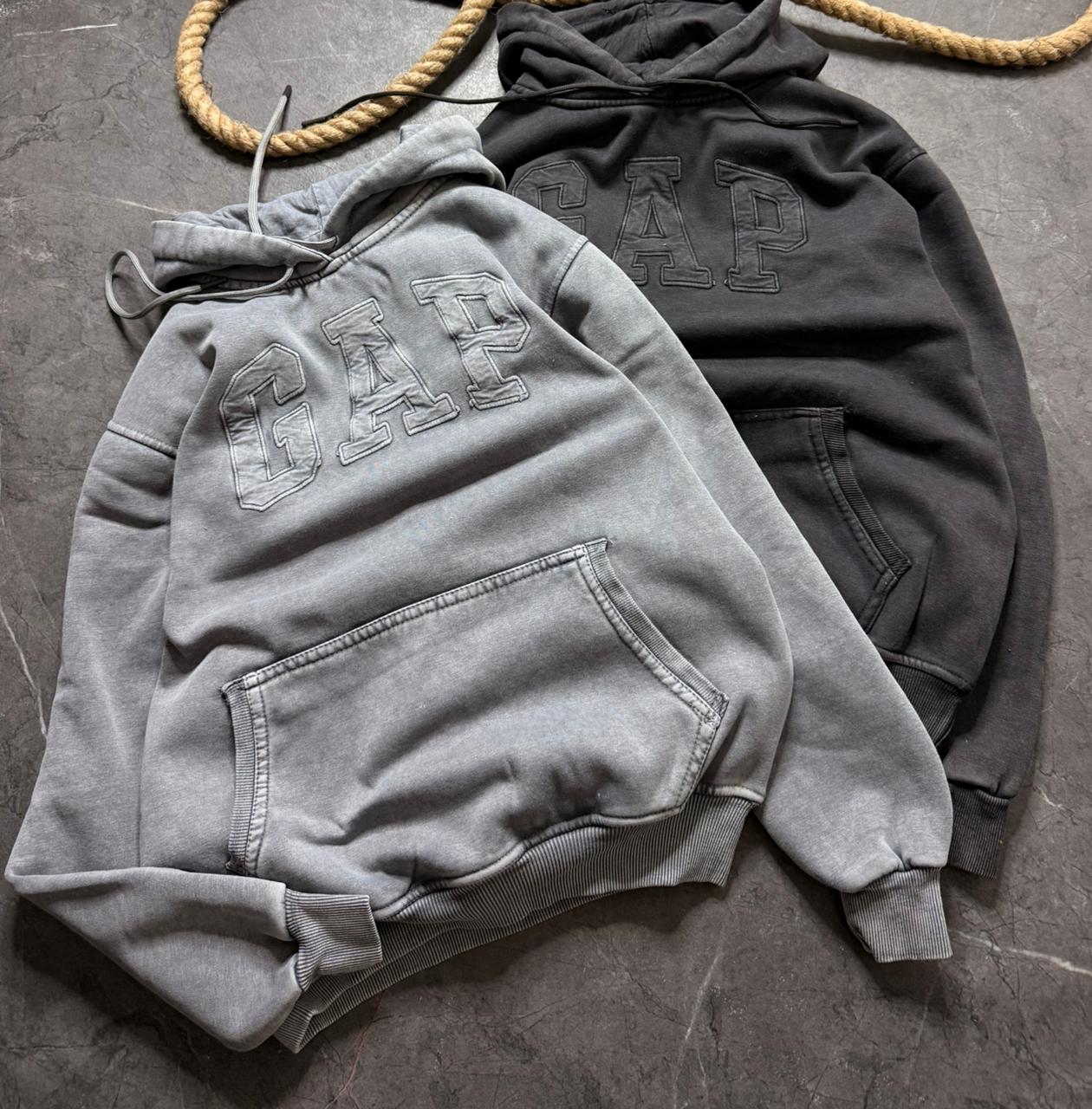 Thread Dori Men’s Classic Hoodies – Grey & Black[GP-1]