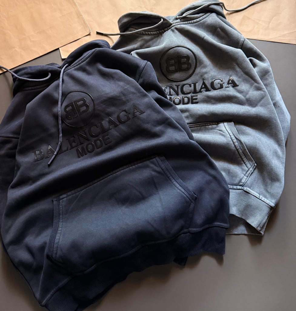 Thread Dori Luxury Comfort Pullover Hoodie – Navy Blue & Gray[BL-1]