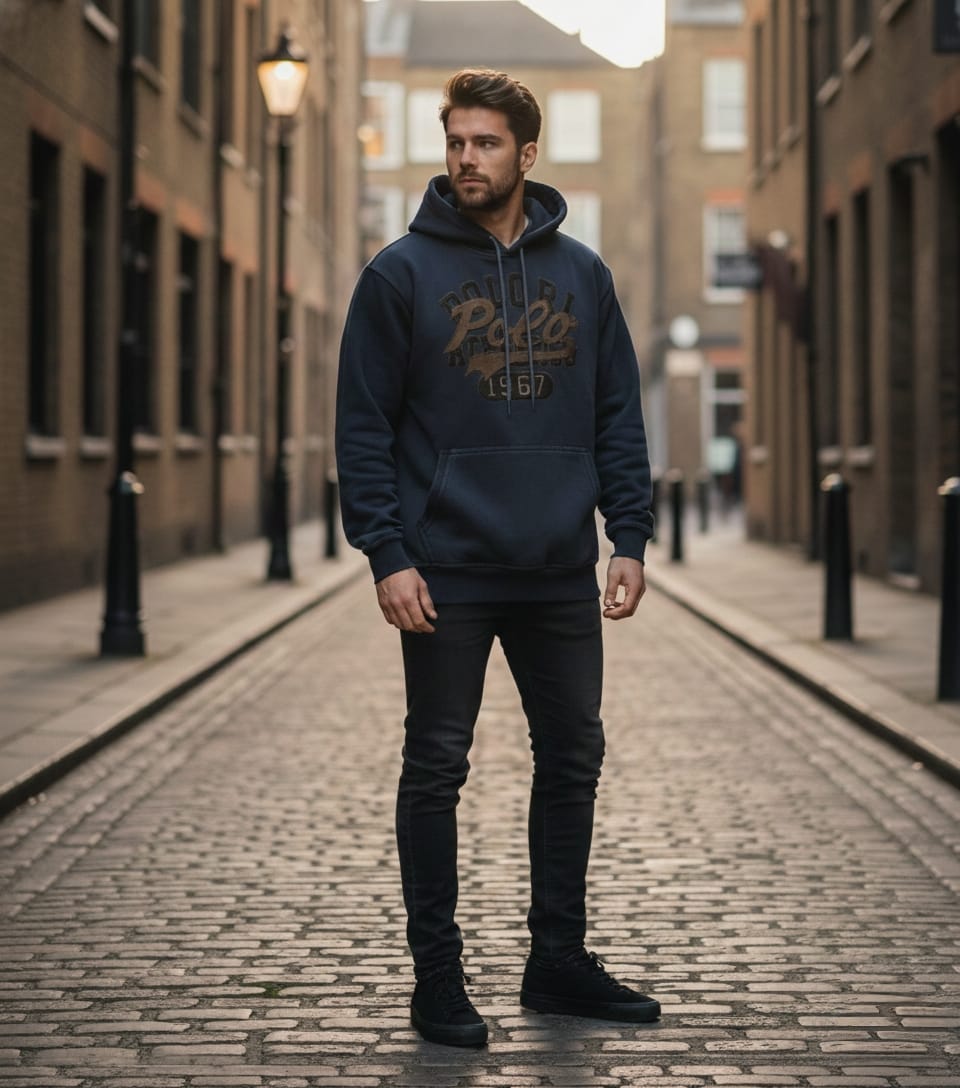 Thread Dori Classic Solid Hoodie – Gray & Black [PL-1]