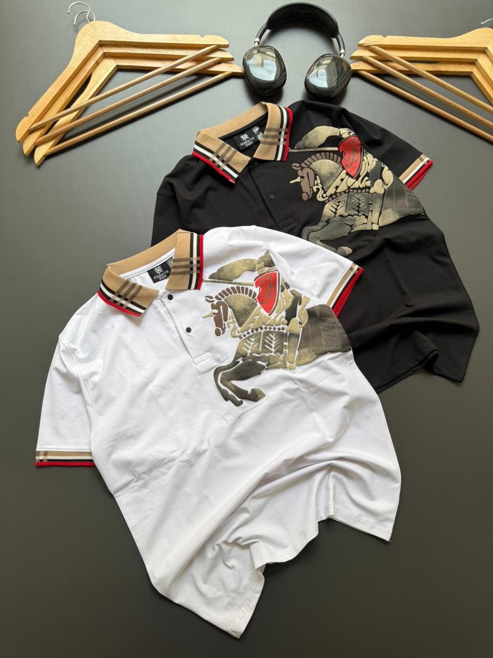 Premium Knight Crest Thread Dori T-Shirt – Bold Heritage Style [HG-CC]