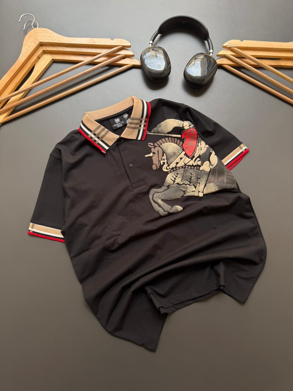 Premium Knight Crest Thread Dori T-Shirt – Bold Heritage Style [HG-CC]