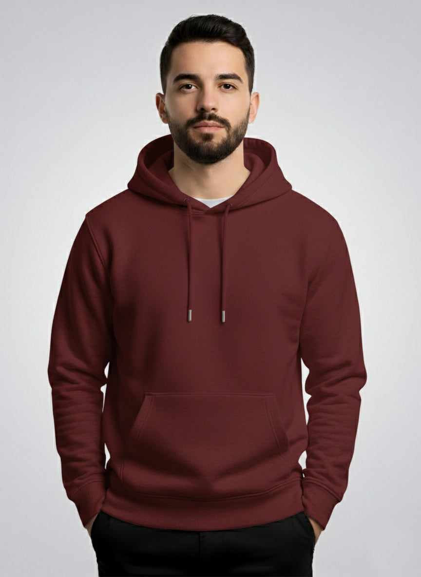 Men’s Christmas Hoodie – Retro Santa Merry Christmas Graphic Print