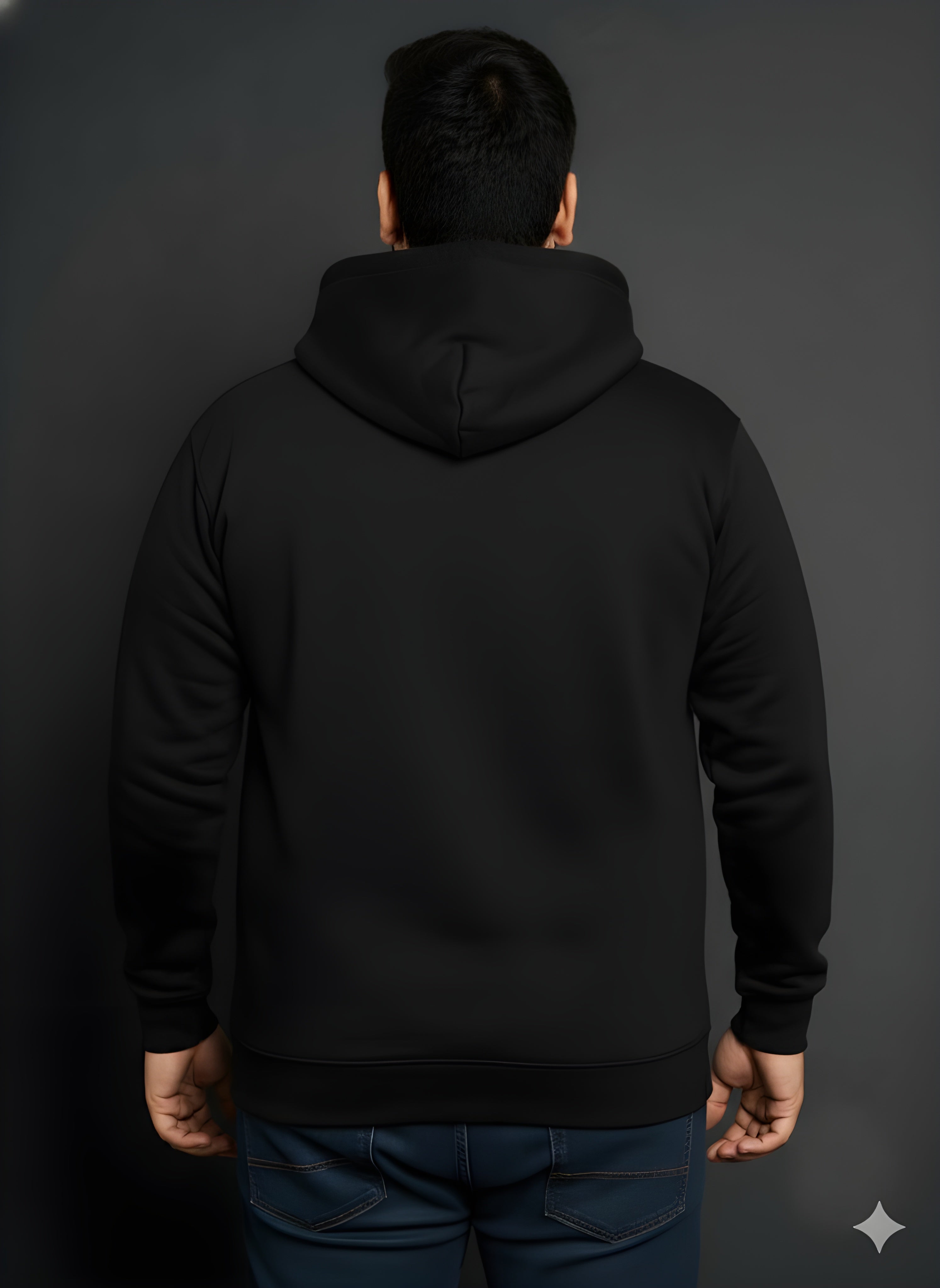Men’s Regular Fit Cotton Hoodie |Soft Warm Casual Wear for Everyday Use Black - Black